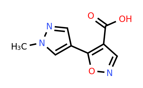 CAS 1487669-94-2 | 5-(1-methyl-1H-pyrazol-4-yl)-1,2-oxazole-4-carboxylic acid