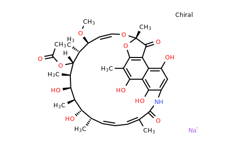CAS 14897-39-3 | (2S,12Z,14E,16S,17S,18R,19R,20R,21S,22R,23S,24E)-21-(Acetyloxy)-5,6,9,17,19-pentahydroxy-23-methoxy-2,4,12,16,18,20,22-heptamethyl-2,7-(epoxypentadeca[1,11,13]trienimino)naphtho[2,1-b]furan-1,11(2H)-dione sodium salt