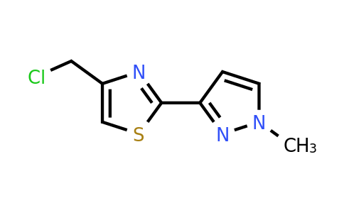 CAS 1491508-77-0 | 4-(Chloromethyl)-2-(1-methyl-1H-pyrazol-3-yl)-1,3-thiazole