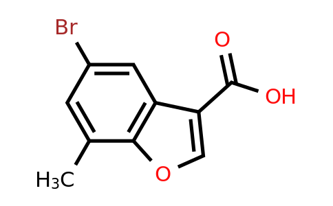 CAS 1492450-22-2 | 5-bromo-7-methyl-1-benzofuran-3-carboxylic acid