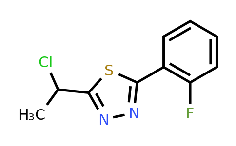 CAS 1493299-70-9 | 2-(1-chloroethyl)-5-(2-fluorophenyl)-1,3,4-thiadiazole