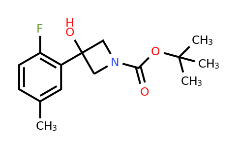CAS 1493550-86-9 | tert-butyl 3-(2-fluoro-5-methylphenyl)-3-hydroxyazetidine-1-carboxylate