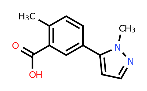 CAS 1494820-86-8 | 2-Methyl-5-(1-methyl-1H-pyrazol-5-yl)benzoic acid