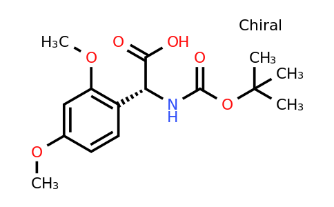 CAS 149623-62-1 | (2R)-2-(2,4-Dimethoxyphenyl)-2-[(tert-butoxy)carbonylamino]acetic acid