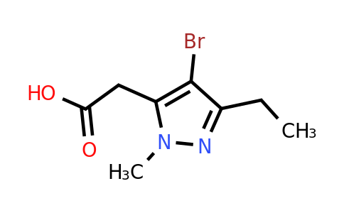 CAS 1496937-16-6 | 2-(4-Bromo-3-ethyl-1-methyl-1H-pyrazol-5-yl)acetic acid