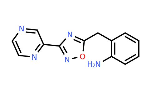 CAS 1497256-46-8 | 2-((3-(pyrazin-2-yl)-1,2,4-oxadiazol-5-yl)methyl)aniline