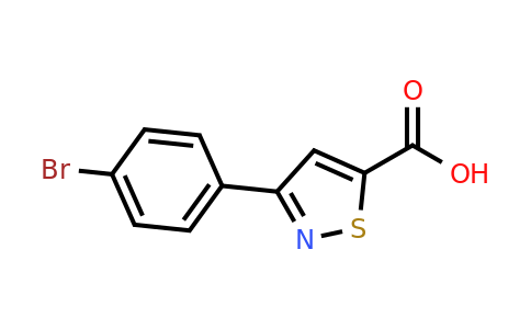 CAS 1497981-17-5 | 3-(4-Bromophenyl)isothiazole-5-carboxylic acid