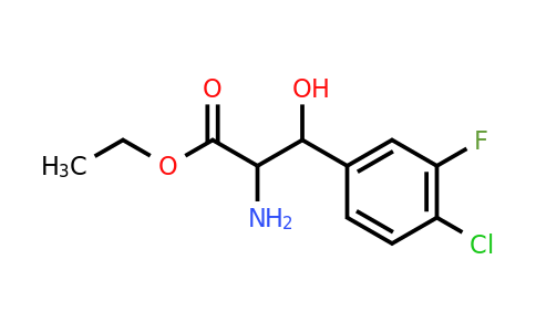 CAS 1498207-35-4 | ethyl 2-amino-3-(4-chloro-3-fluorophenyl)-3-hydroxypropanoate
