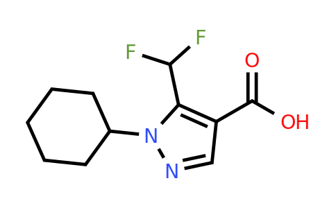 CAS 1498748-48-3 | 1-Cyclohexyl-5-(difluoromethyl)-1H-pyrazole-4-carboxylic acid