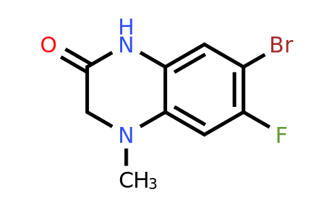 CAS 1499366-20-9 | 7-Bromo-6-fluoro-4-methyl-3,4-dihydroquinoxalin-2(1H)-one