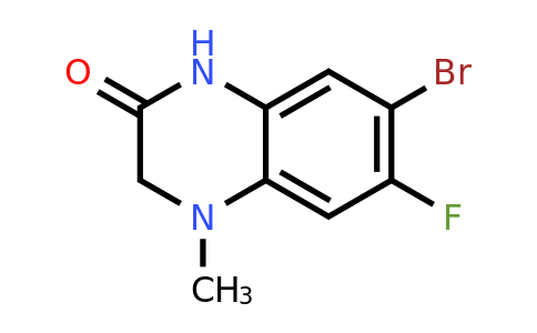 7-Bromo-6-fluoro-4-methyl-3,4-dihydroquinoxalin-2(1H)-one