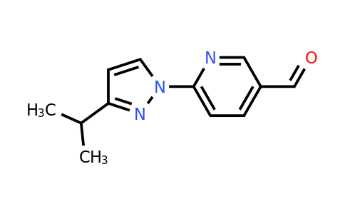 CAS 1500952-18-0 | 6-[3-(propan-2-yl)-1H-pyrazol-1-yl]pyridine-3-carbaldehyde