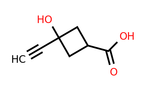 CAS 1501262-68-5 | 3-ethynyl-3-hydroxycyclobutane-1-carboxylic acid