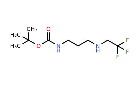 CAS 1504371-08-7 | tert-Butyl N-{3-[(2,2,2-trifluoroethyl)amino]propyl}carbamate