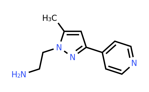 CAS 1504614-36-1 | 2-[5-methyl-3-(4-pyridyl)pyrazol-1-yl]ethanamine