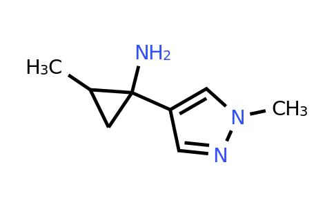 CAS 1504891-06-8 | 2-Methyl-1-(1-methyl-1H-pyrazol-4-yl)-cyclopropylamine