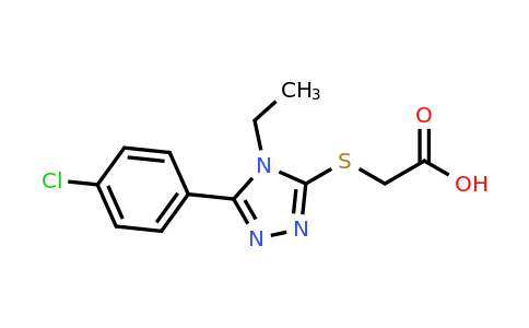 CAS 150536-01-9 | 2-{[5-(4-chlorophenyl)-4-ethyl-4H-1,2,4-triazol-3-yl]sulfanyl}acetic acid