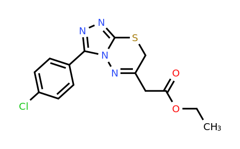 CAS 150536-08-6 | ethyl 2-[3-(4-chlorophenyl)-7H-[1,2,4]triazolo[3,4-b][1,3,4]thiadiazin-6-yl]acetate