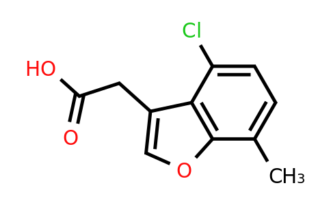 CAS 1506549-53-6 | 2-(4-Chloro-7-methyl-1-benzofuran-3-yl)acetic acid