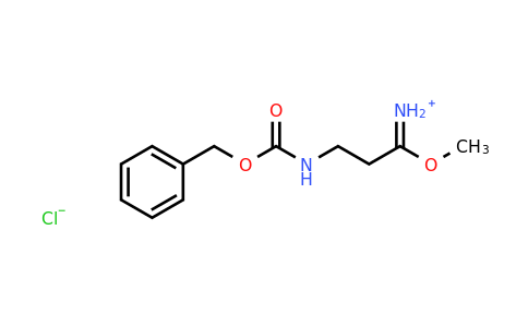 CAS 150671-40-2 | 3-([(Benzyloxy)carbonyl]amino)-1-methoxypropan-1-iminium chloride