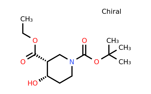 CAS 150779-92-3 | O1-tert-butyl O3-ethyl (3R,4S)-4-hydroxypiperidine-1,3-dicarboxylate