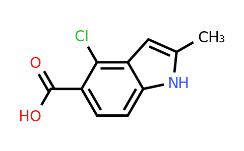 CAS 1507880-53-6 | 4-chloro-2-methyl-1H-indole-5-carboxylic acid
