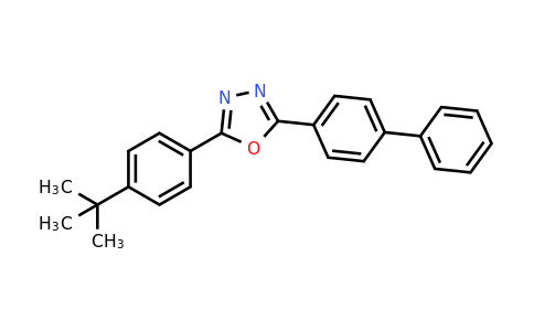 CAS 15082-28-7 | 2-([1,1-Biphenyl]-4-yl)-5-(4-(tert-butyl)phenyl)-1,3,4-oxadiazole