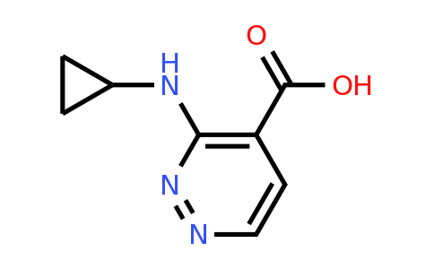 3-(Cyclopropylamino)pyridazine-4-carboxylic acid