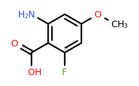 CAS 1509199-36-3 | 2-amino-6-fluoro-4-methoxybenzoic acid