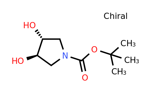 1-Pyrrolidinecarboxylic acid, 3,4-dihydroxy-, 1,1-dimethylethyl ester, (3R,4R)-