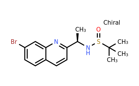 CAS 1509906-60-8 | (R)-N-((R)-1-(7-Bromoquinolin-2-yl)ethyl)-2-methylpropane-2-sulfinamide