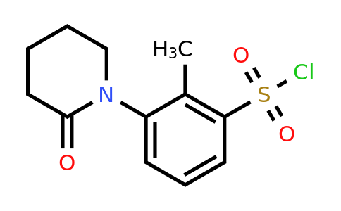 CAS 1509935-66-3 | 2-Methyl-3-(2-oxopiperidin-1-yl)benzene-1-sulfonyl chloride