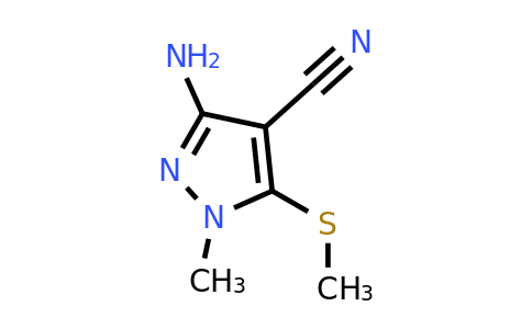 CAS 151291-05-3 | 3-Amino-1-methyl-5-(methylthio)-1H-pyrazole-4-carbonitrile