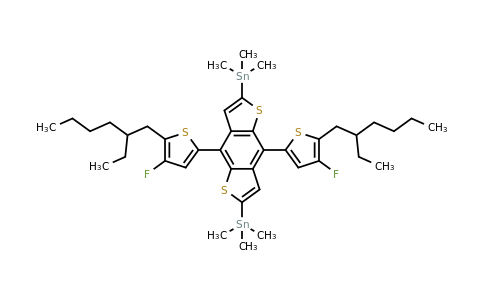 CAS 1514905-25-9 | (4,8-Bis(5-(2-ethylhexyl)-4-fluorothiophen-2-yl)benzo[1,2-b:4,5-b']dithiophene-2,6-diyl)bis(trimethylstannane)