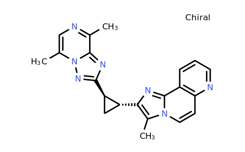 CAS 1516895-53-6 | rel-2-((1R,2R)-2-(5,8-Dimethyl-[1,2,4]triazolo[1,5-a]pyrazin-2-yl)cyclopropyl)-3-methylimidazo[2,1-f][1,6]naphthyridine