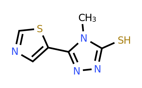 CAS 1516996-76-1 | 4-Methyl-5-(1,3-thiazol-5-yl)-4H-1,2,4-triazole-3-thiol