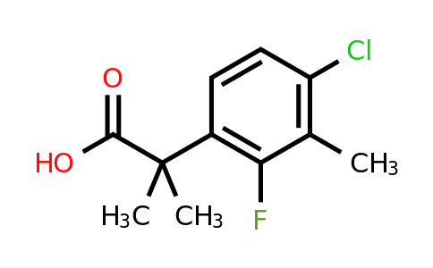 CAS 1517647-91-4 | 2-(4-chloro-2-fluoro-3-methylphenyl)-2-methylpropanoic acid