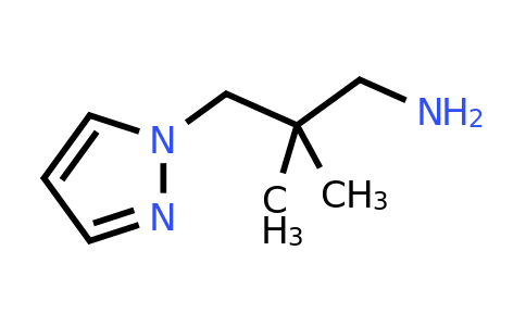 CAS 1517919-33-3 | 2,2-Dimethyl-3-(1H-pyrazol-1-yl)propan-1-amine