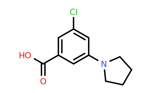 CAS 1519611-46-1 | 3-Chloro-5-(pyrrolidin-1-yl)benzoic acid