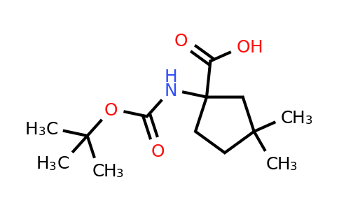 CAS 1520312-94-0 | 1-{[(tert-butoxy)carbonyl]amino}-3,3-dimethylcyclopentane-1-carboxylic acid
