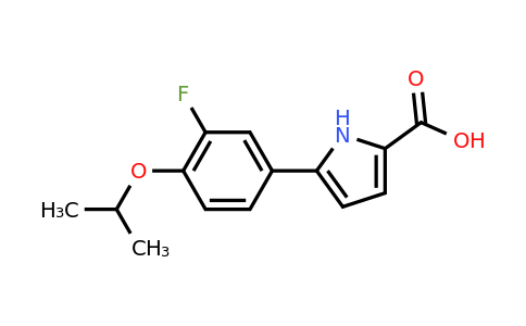 CAS 1520482-28-3 | 5-(3-Fluoro-4-isopropoxyphenyl)-1H-pyrrole-2-carboxylic acid