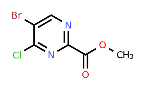 CAS 1521587-61-0 | methyl 5-bromo-4-chloro-pyrimidine-2-carboxylate