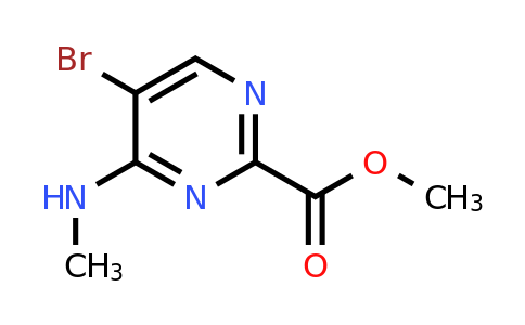 CAS 1523354-68-8 | Methyl 5-bromo-4-(methylamino)pyrimidine-2-carboxylate