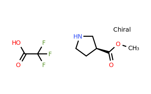 methyl (3S)-pyrrolidine-3-carboxylate; trifluoroacetic acid