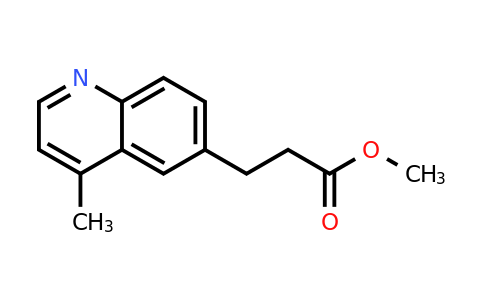 CAS 1523545-44-9 | Methyl 3-(4-methylquinolin-6-yl)propanoate