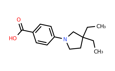 CAS 1523552-79-5 | 4-(3,3-diethylpyrrolidin-1-yl)benzoic acid