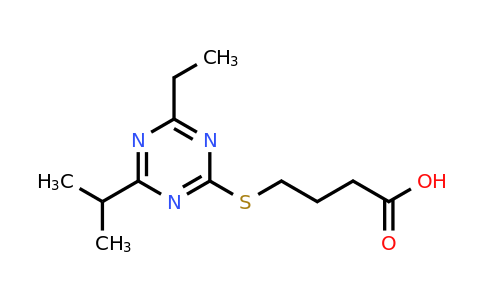 CAS 1523570-98-0 | 4-{[4-ethyl-6-(propan-2-yl)-1,3,5-triazin-2-yl]sulfanyl}butanoic acid