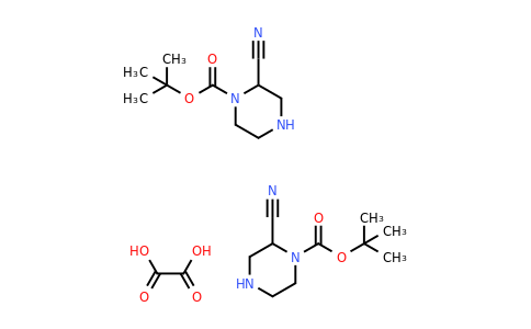 CAS 1523617-98-2 | tert-butyl 2-cyanopiperazine-1-carboxylate hemioxalate