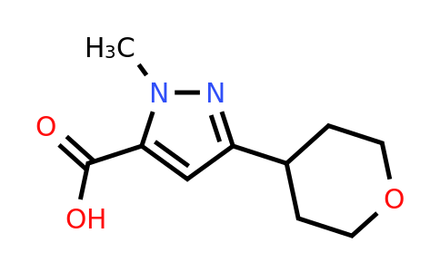 CAS 1526383-55-0 | 1-Methyl-3-(oxan-4-yl)-1h-pyrazole-5-carboxylic acid