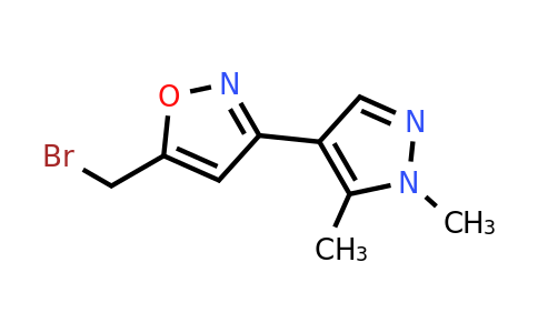CAS 1526802-61-8 | 5-(bromomethyl)-3-(1,5-dimethyl-1H-pyrazol-4-yl)-1,2-oxazole